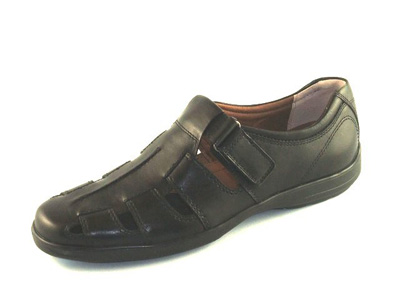 25055 Black Leather - Doddi Sandel